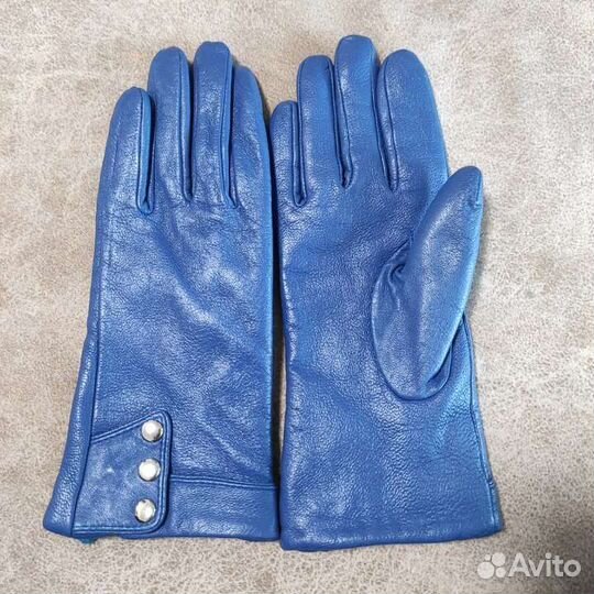 Перчатки кожаные