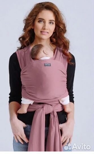 Слинг-шарф трикотажный для новорожденного Diva mil