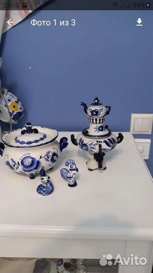 Посуда гжель