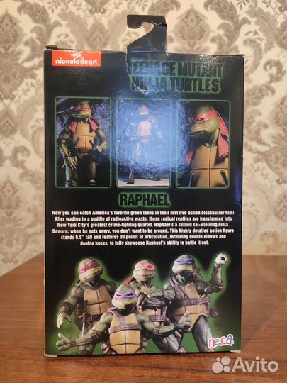 Фигурка Raphael Neca tmnt Черепашки ниндзя