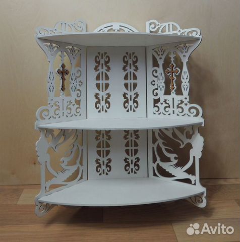 Полка для икон/ иконостас домашний угловой