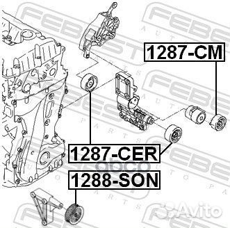 Ролик натяжной комплект 1287CER Febest