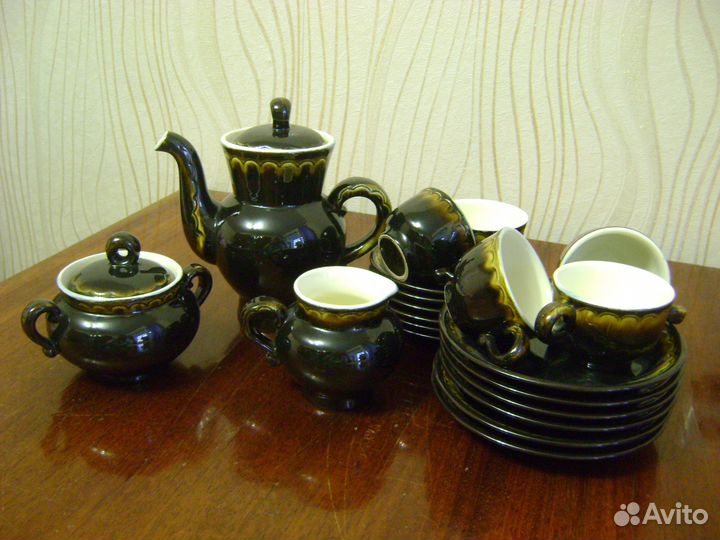 Кофейный керамический сервиз.ссср. зик