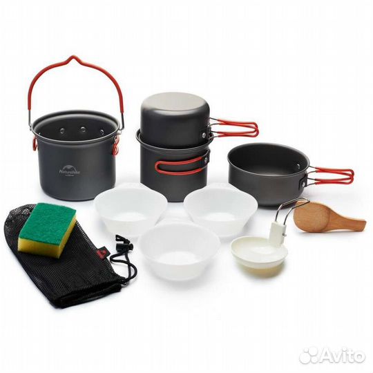 Набор посуды Naturehike туристический 4 в 1