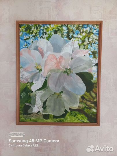 Картина маслом на холсте цветы