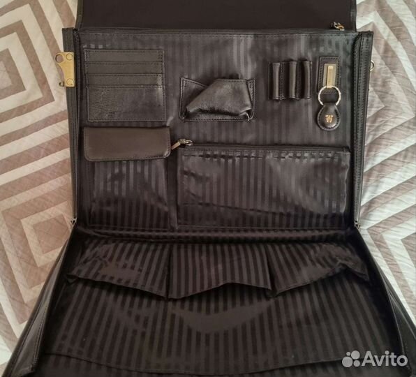 Мужской кожаный портфель wanlima