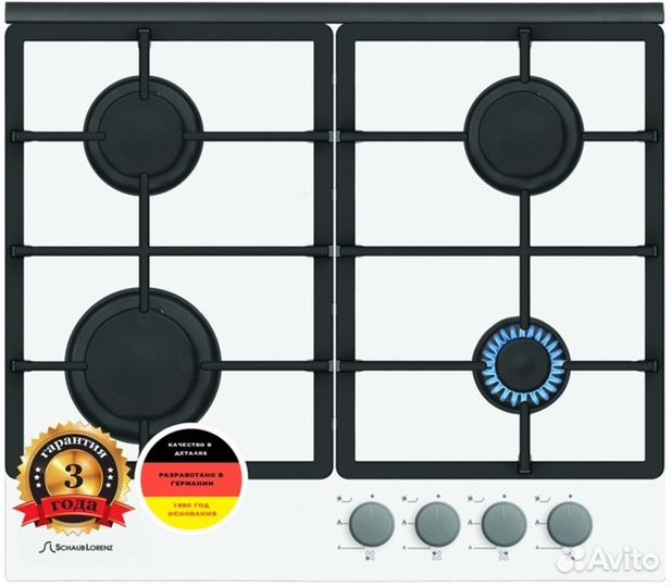 Поверхность газовая Schaub Lorenz (белое -стекло)