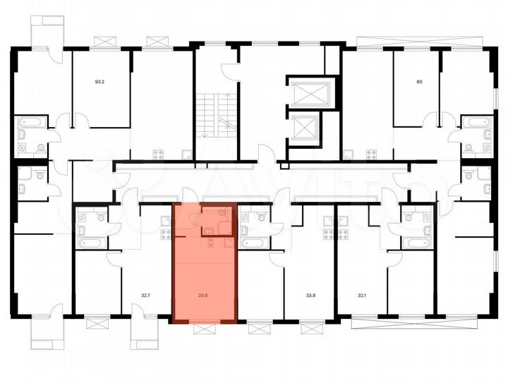 Квартира-студия, 20,8 м², 5/11 эт.