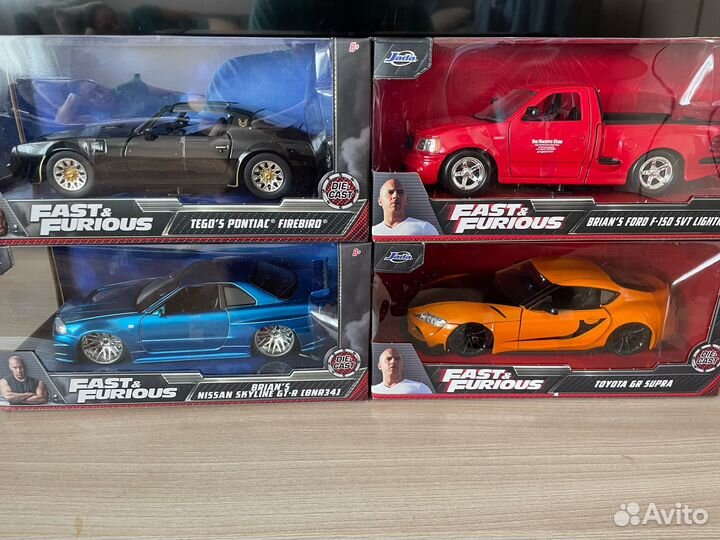 Jada форсаж Fast and Furios 1:24 редкие