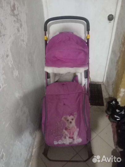 Коляска санки