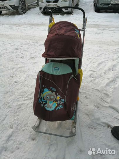 Детские санки с колесами