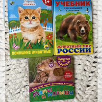 Книги для малышей про животных 3 шт