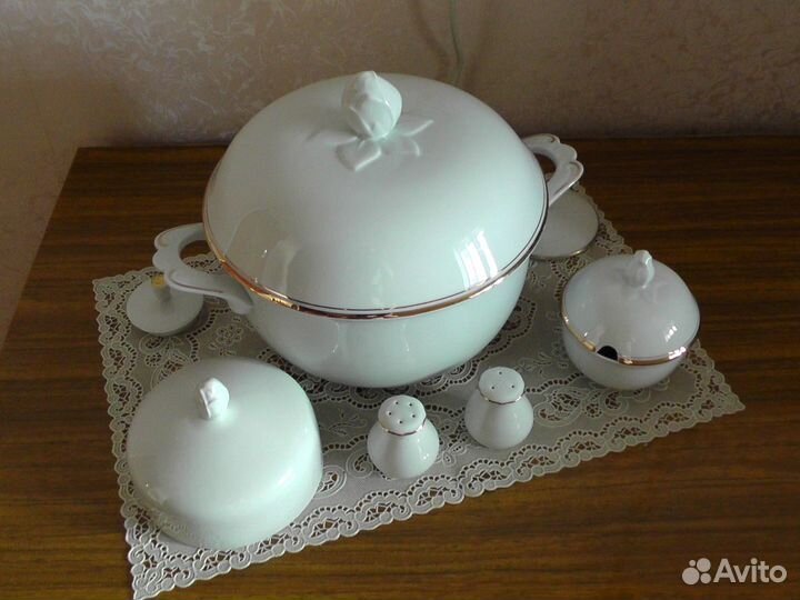 Супница, сахарница Kahla ГДР фарфор