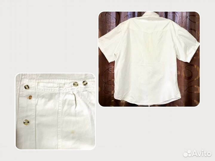 Рубашка мужская XL с коротким рукавом