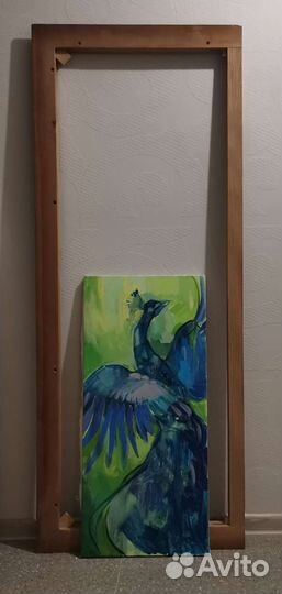 Картина Павлин/Жар-птица Холст /Масло