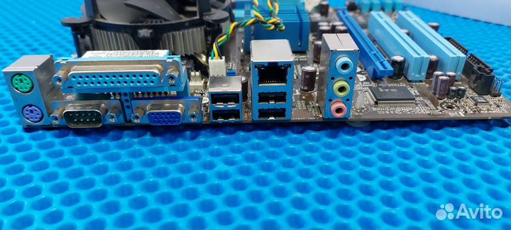 Материнская плата Asus P5G41T-M + процессор +кулер