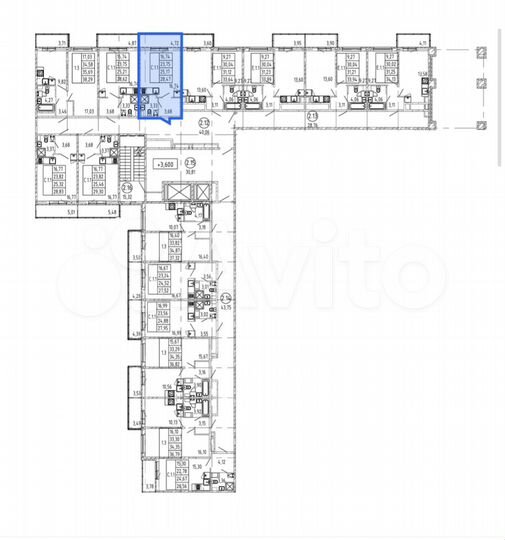 Квартира-студия, 28,2 м², 4/12 эт.