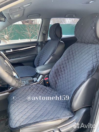 Накидки на сидения из велюра