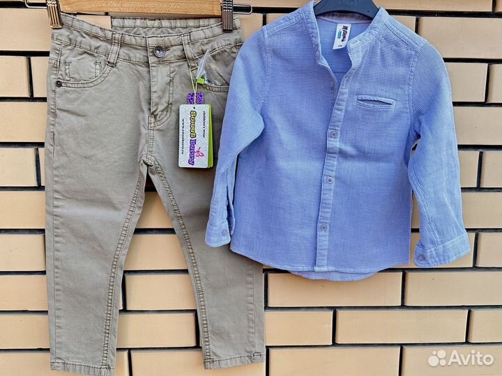 Новые штаны и рубашка костюм Италия 98 104