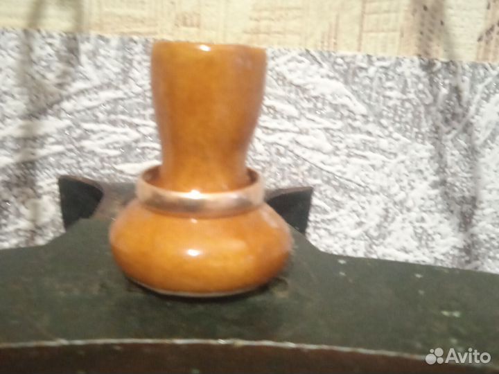 Золотые серьги и кольцо СССР 583 пробы