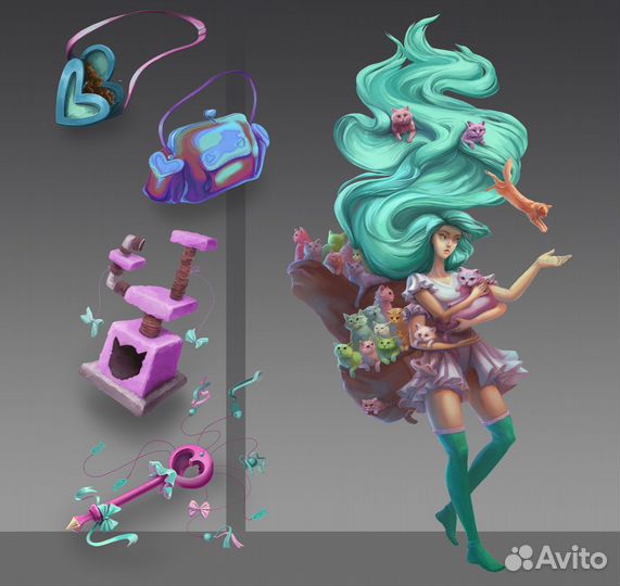 Обучение digital рисованию, concept art