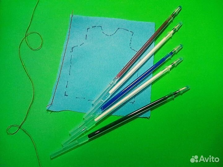 Маркеры стержни 5 шт для ткани исчезающие