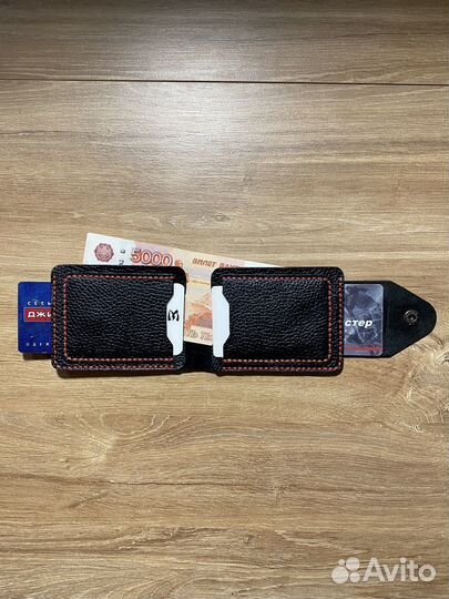 Мини кошелек, портмоне из натуральной кожи