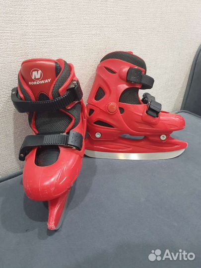 Коньки детские раздвижные nordway 27-31