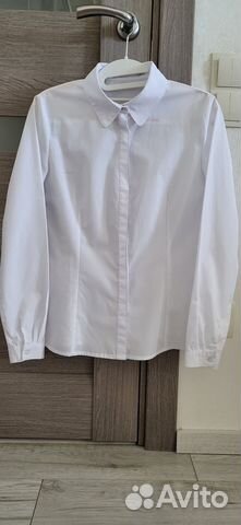 Блузка белая 164 р. школьная хлопок