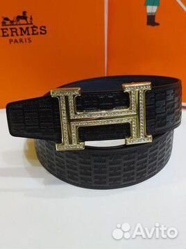 Ремень hermes натуральная кожа люкс