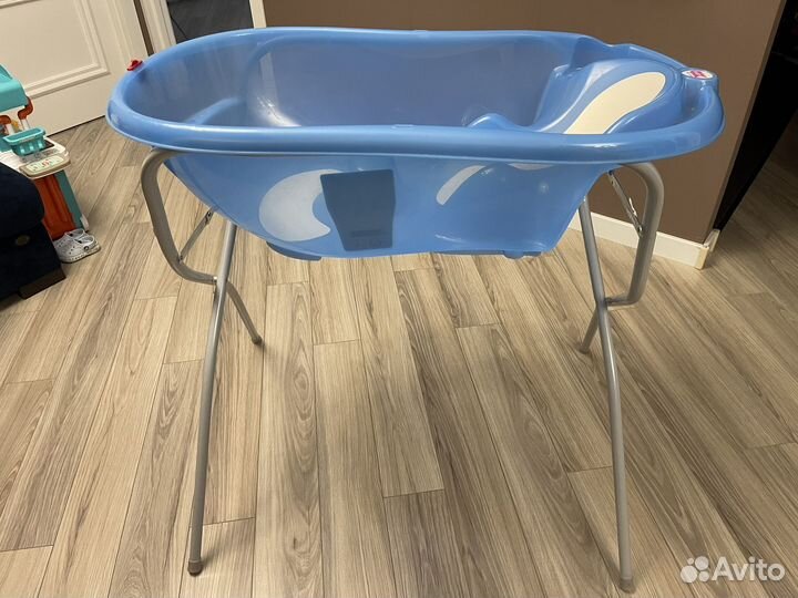 Ok Baby Onda Evolution синий Ванночка+подставка