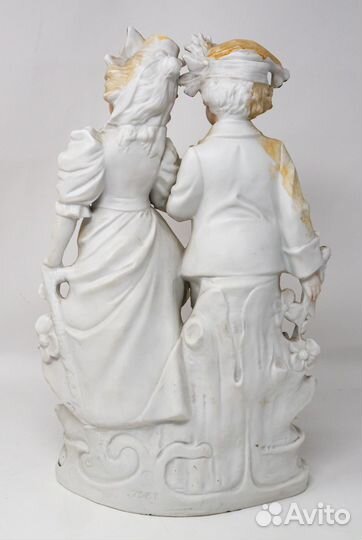 Статуэтка Дама и кавалер Хойбах, Германия, антик