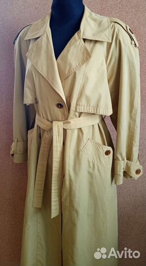 Женский винтажный ретро тренч плащ, 46-48-50 разм