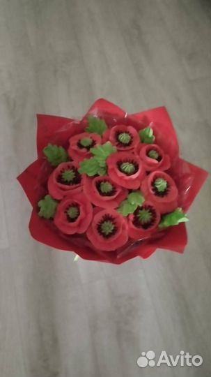 Сладкие букеты из зефира