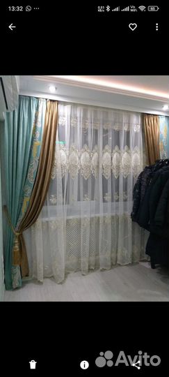Портьеры, тюль, плед, подушки