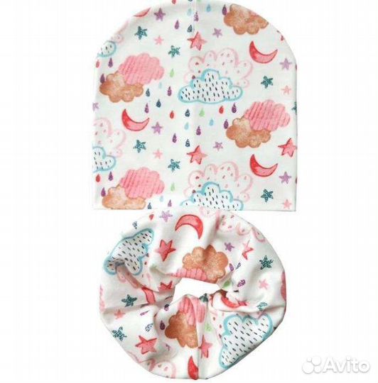 Комплект шапка и снуд