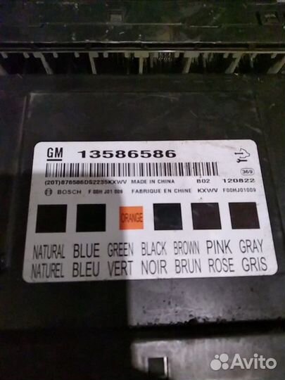 Блок комфорта chevrolet cruze