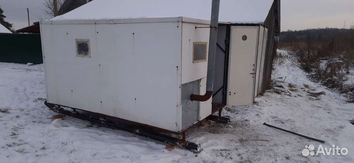 Сани для снегохода,домик рыбака/охотника