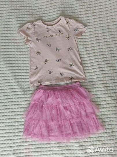 Вещи пакетом на девочку 122 128