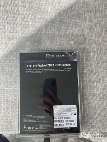 Оперативная память G.skill ripjaws ddr4 16gb