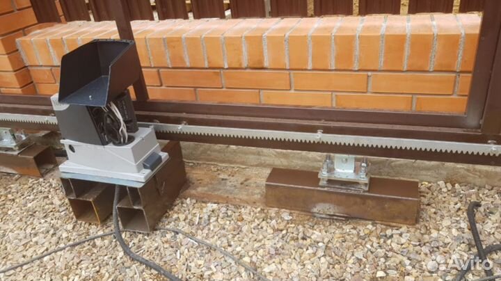 Откатные ворота с монтажом