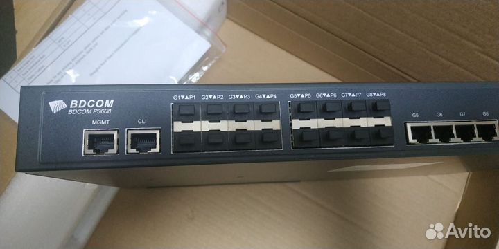 Терминал стационарный (OLT) bdcom P3608 8 порт 2бп