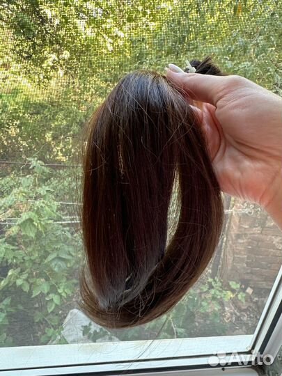 Волосы натуральные срез