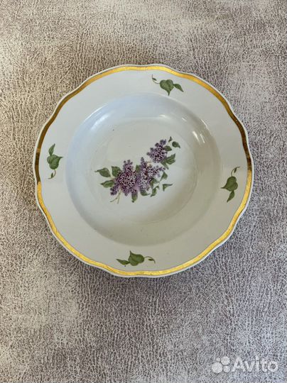 Тарелка Дулево сирень