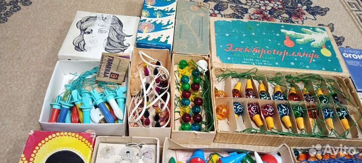 Гирлянда СССР фонарики много(электрогирлянды)