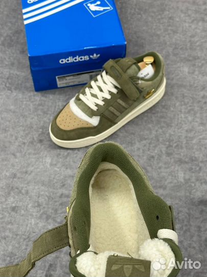 Кроссовки Adidas forum 84 low зимний