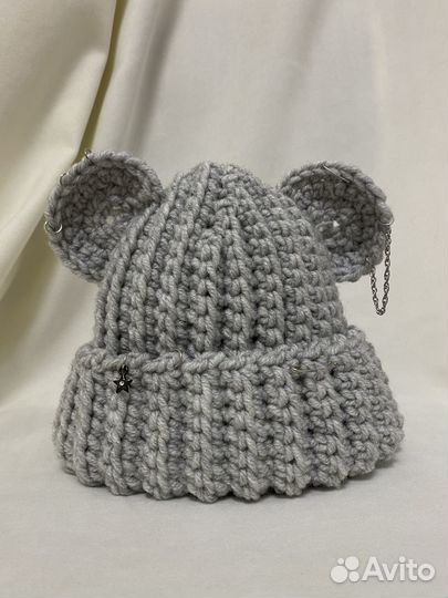 Шапка мишка