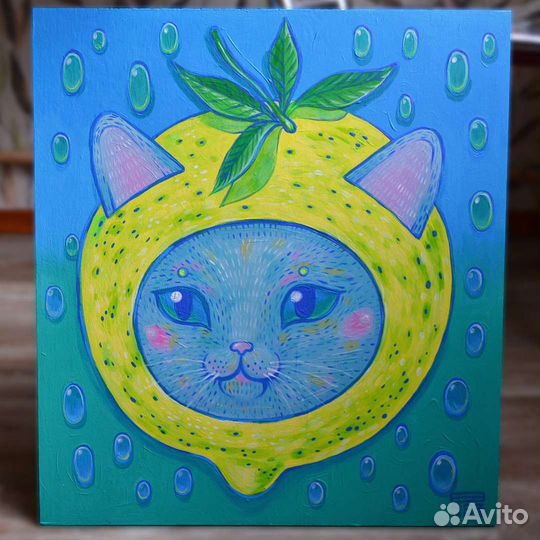 Картина акрилом на фанере