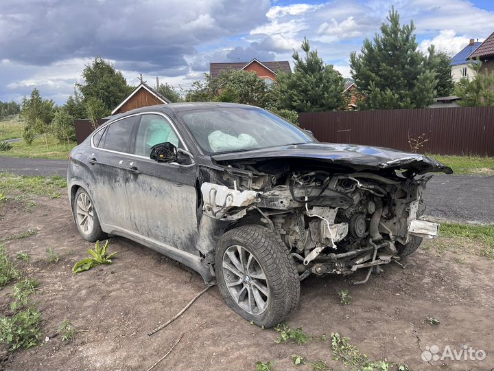 BMW X6 3.0 AT, 2018, битый, 57 000 км