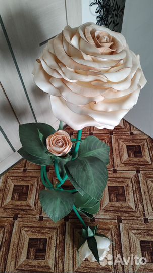 Цветок розы из изолона 150см